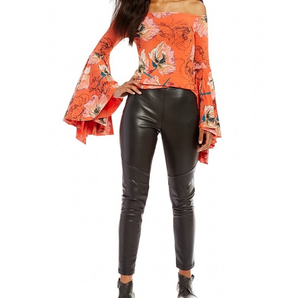 Free People Pants - Free People Faux Leather Vegan Leggings